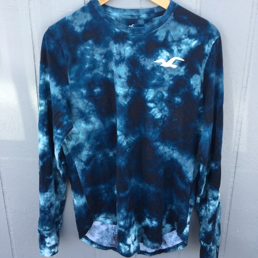 Hollister ty dyed long sleeve shirt